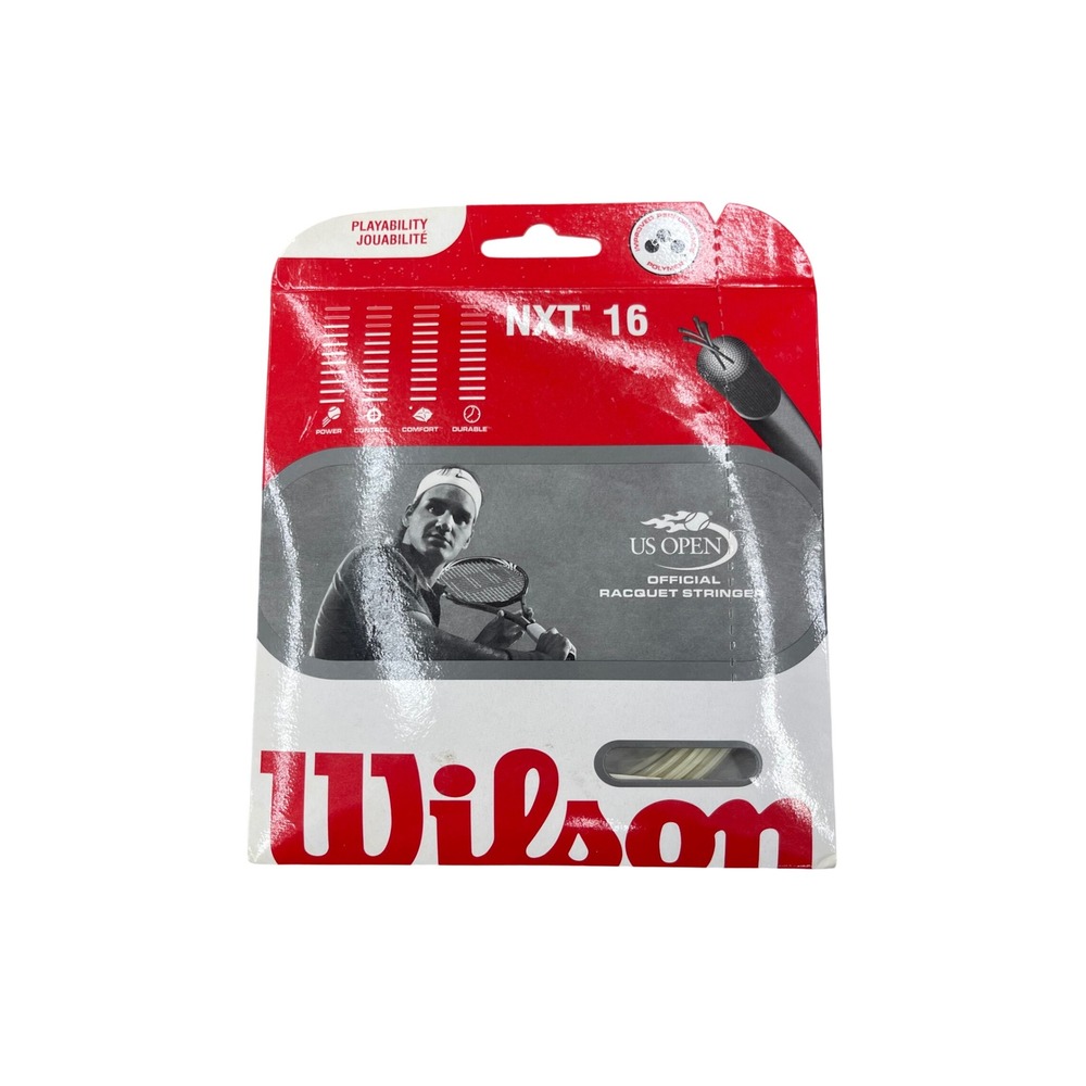Wilson NXT 16 Tennis String 16 Gauge 1.30mm Natural 40ft 12.2m WRZ942700